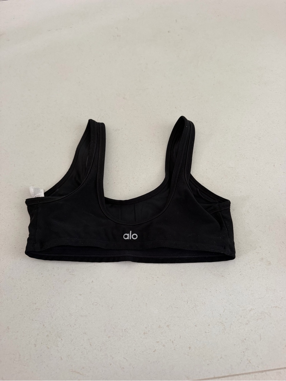 ALO Yoga Black Low-Profile Sports Bra